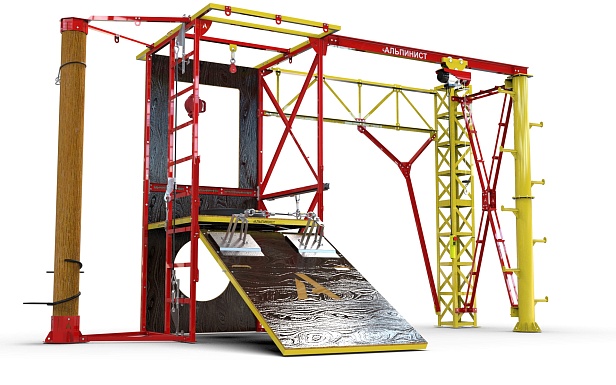 г. Москва. ПАО «Мосэнерго» установили учебный полигон "Альпинист 02-02" для обучения на высоте и в замкнутом пространстве 