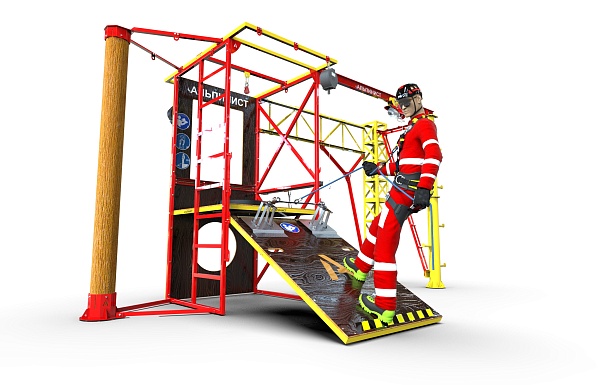 г. Волжский. В  ПАО «РусГидро» - «КорУнГ» был установлен учебно-тренировочный полигон "Альпинист-02-02"